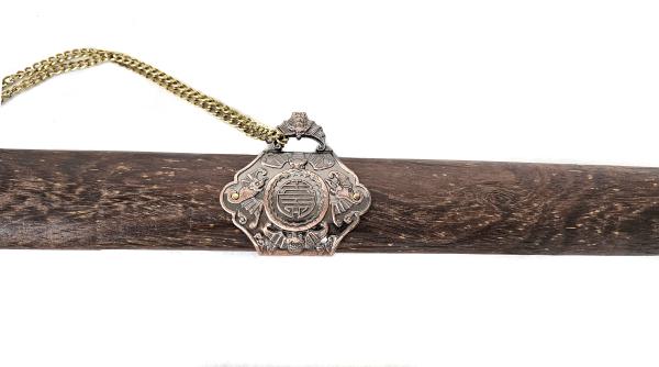 Tai Chi Schwert Übungsschwert mit Holzscheide braun